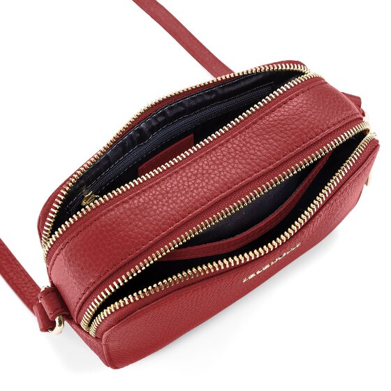 Lazarotti Bologna Borsa a tracolla in pelle Borsa per fotocamera in pelle con doppia zip 18 cm