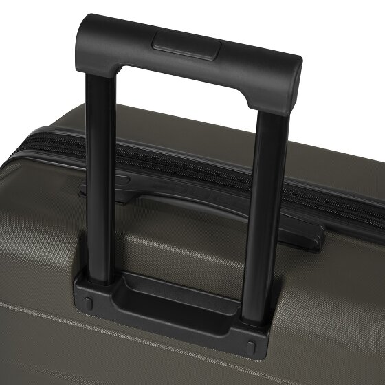 Police London 4 ruote Set di valigie 3 pezzi con piega di espansione