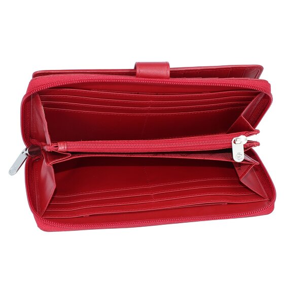 Esquire Nuovo Portafoglio di seta in pelle 19 cm