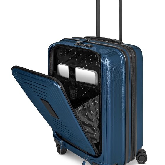 Redolz Set di valigie Essentials 14 a 4 ruote 2 pz. scomparto per laptop con piega elastica