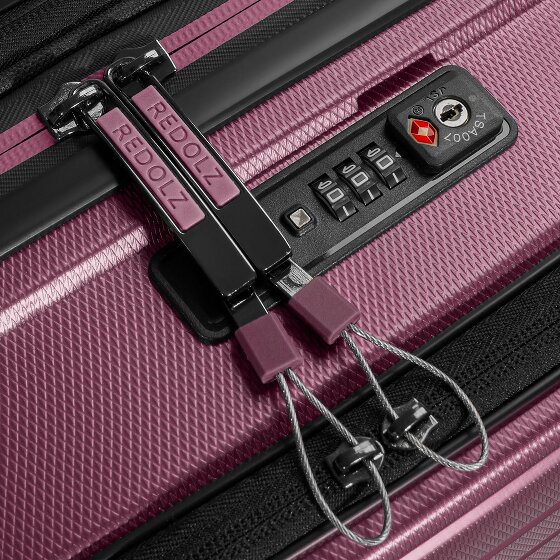 Redolz Set di valigie a 4 ruote Essentials14 Beautycase 4pcs con scomparto per laptop pieghevole ad espansione
