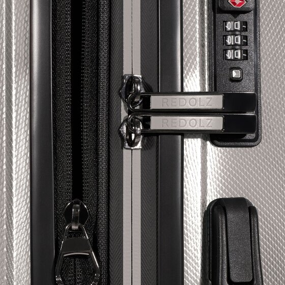 Redolz Set di valigie Essentials 14 a 4 ruote + beauty case 4 pezzi con piega elastica