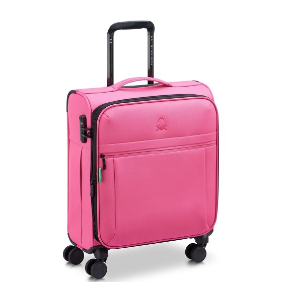 Delsey Paris x United Colors of Benetton BE Trolley da cabina a 4 ruote da 55 cm con piega elastica