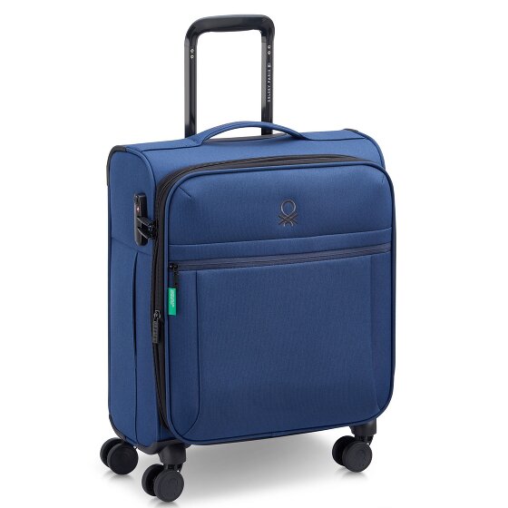 Delsey Paris x United Colors of Benetton BE Trolley da cabina a 4 ruote da 55 cm con piega elastica