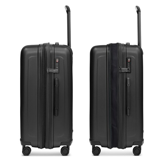 Redolz Set di valigie Essentials 14 a 4 ruote + beauty case 4 pezzi con piega elastica