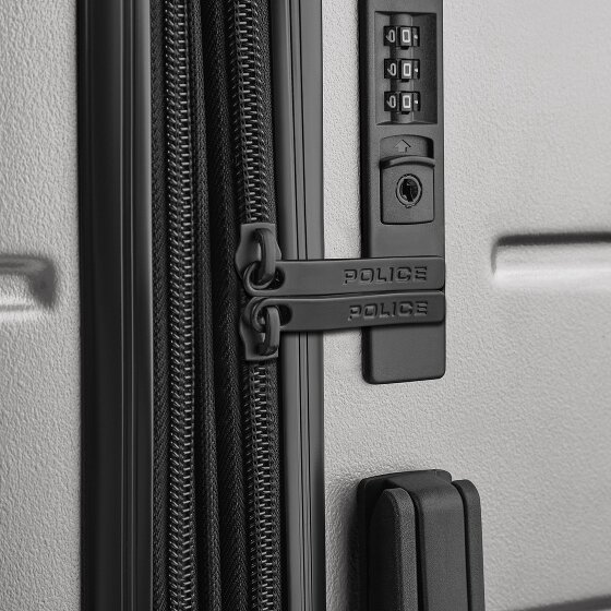 Police Dublin 4 ruote Set di valigie 3 pezzi espandibile