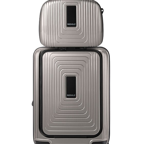 Redolz Set di valigie Essentials 14 2 pezzi trolley da cabina con piega elastica + beauty case