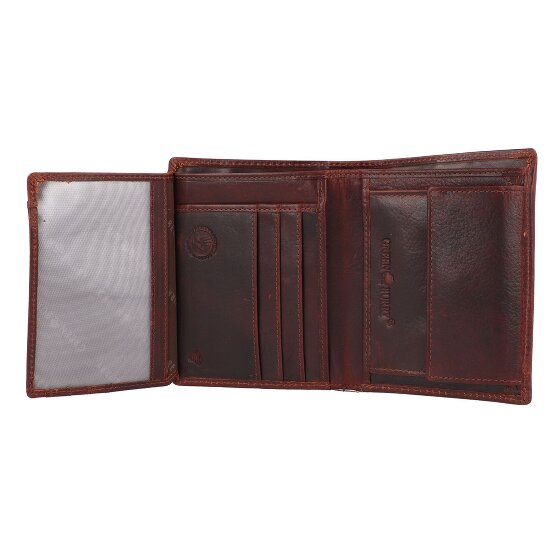Greenburry Rugged Portafoglio Protezione RFID Pelle 12.5 cm