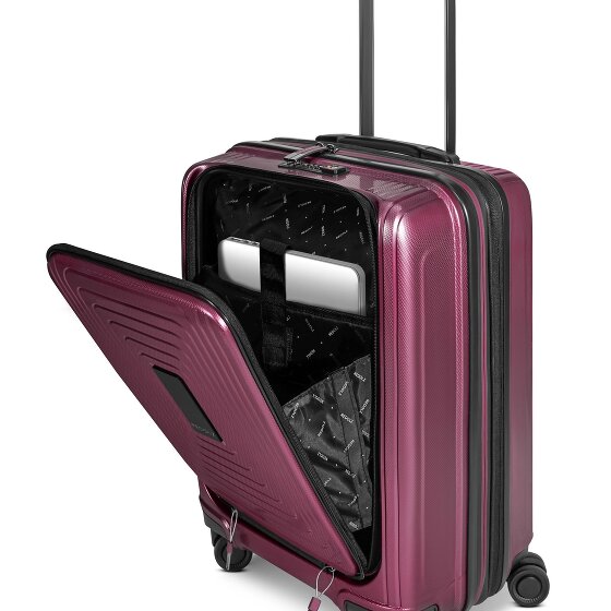 Redolz Set di valigie Essentials 14 a 4 ruote 2 pz. scomparto per laptop con piega elastica
