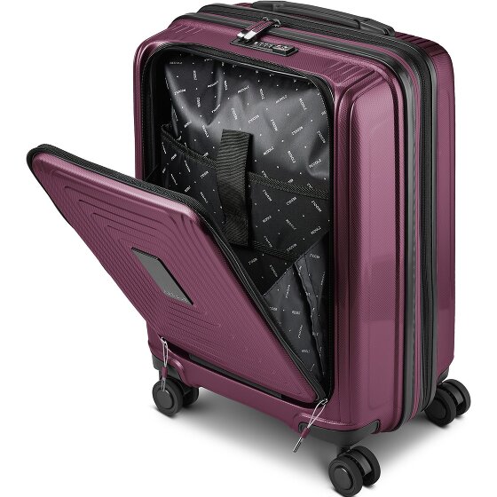 Redolz Set di valigie Essentials 14 a 4 ruote 2 pz. scomparto per laptop con piega elastica