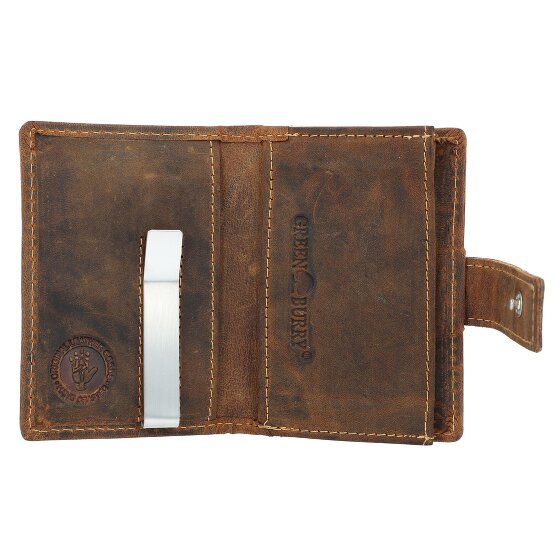 Greenburry Porta biglietti da visita vintage RFID in pelle 7 cm