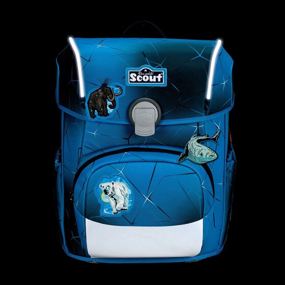 Scout Neo Exklusiv Safety Light Set di borse per la scuola 5 pezzi