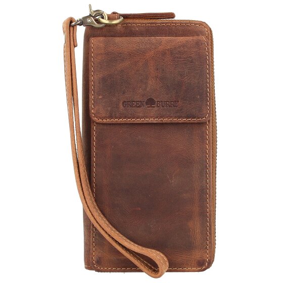 Greenburry Custodia per cellulare vintage RFID in pelle 8 cm