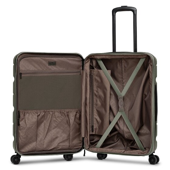 Franky Munich 4.0 Set di valigie a 4 ruote, 3 pezzi con piega elastica