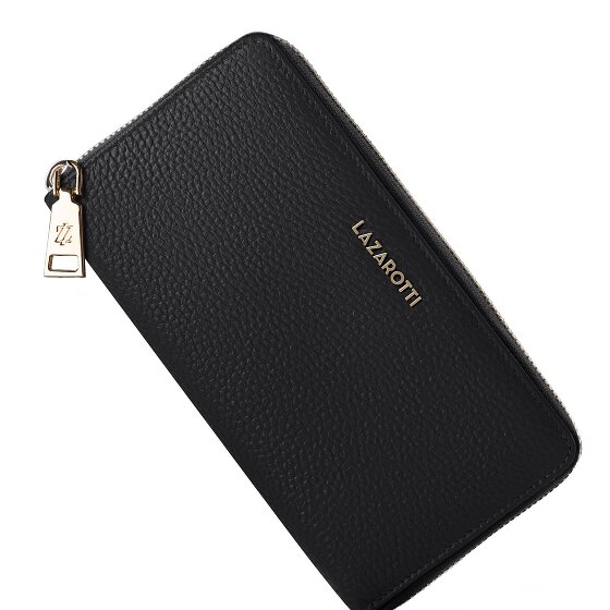 Lazarotti Portafoglio Bologna XL con zip in pelle 19 cm