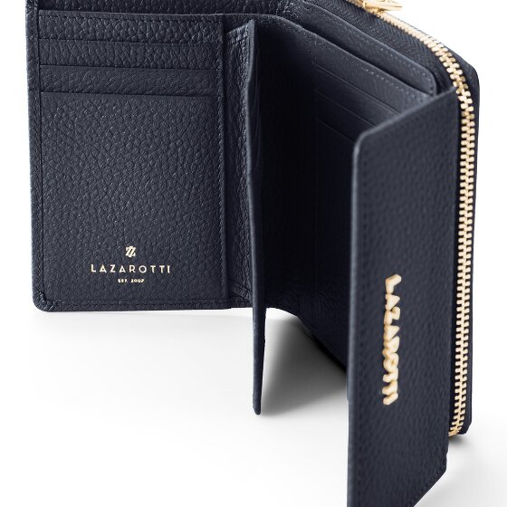 Lazarotti Portafoglio Bologna in pelle con zip 12 cm