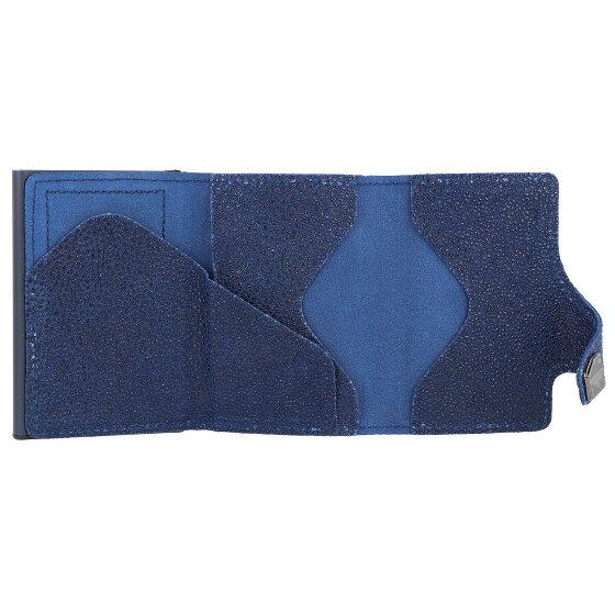 Tru Virtu Custodia per carte di credito Click & Slide Portafoglio RFID in pelle 6,5 cm