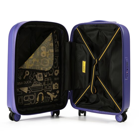 Mandarina Duck Logoduck Carrello cabina a 4 ruote 55 cm