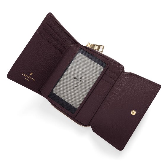 Lazarotti Portafoglio Bologna in pelle con chiusura a zip, 12 cm
