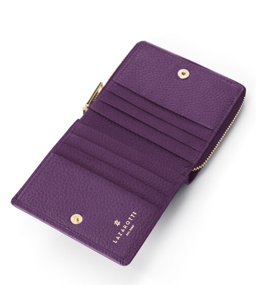 Lazarotti Portafoglio Bologna in pelle, medio, con chiusura a zip perimetrale, 10 cm