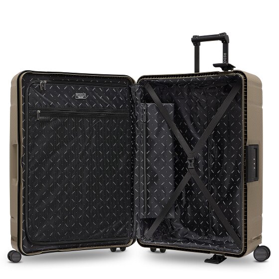 Redolz Set di valigie Essentials 15 a 4 ruote 3 pezzi con chiusura a tre punti