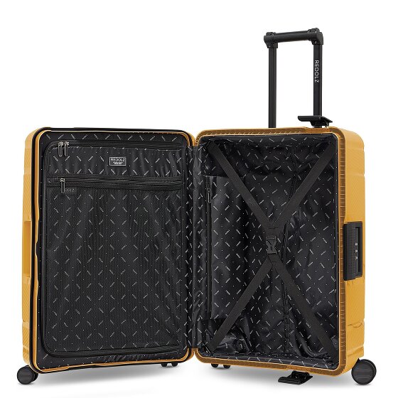 Redolz Set di valigie Essentials 15 a 4 ruote 3 pezzi con chiusura a tre punti