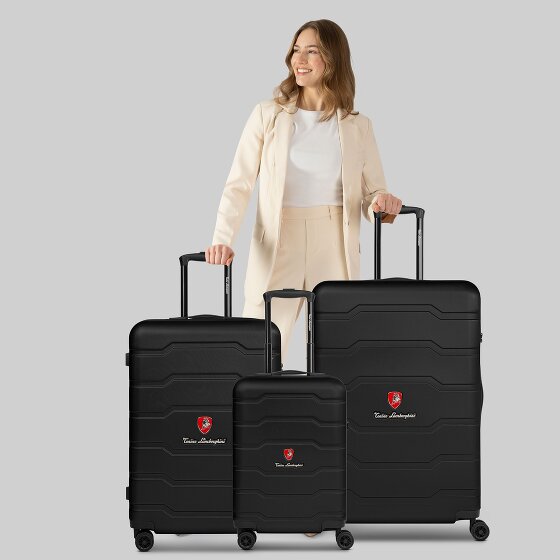Tonino Lamborghini Bologna 4 ruote Set di valigie 3 pezzi