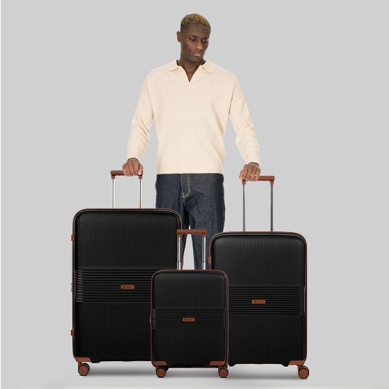 Farmhood Eco Edition 02 4 ruote Set di valigie 3 pezzi con piega di espansione