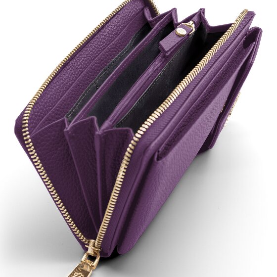 Lazarotti Bologna Portafoglio in pelle con zip Custodia per cellulare in pelle 19 cm