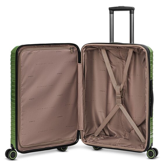 Stratic Shine 4 ruote Set di valigie 3 pezzi con piega di espansione