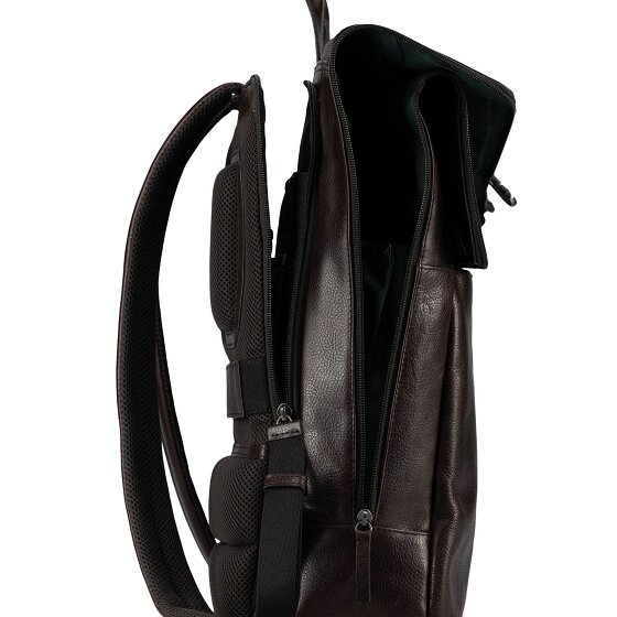 Jost London Zaino da giorno Vera Pelle 44 cm Vano porta PC