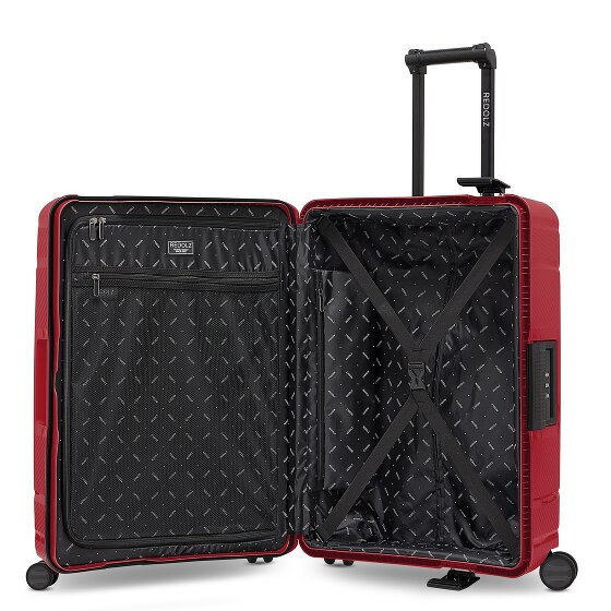 Redolz Set di valigie Essentials 15 a 4 ruote 3 pezzi con chiusura a tre punti