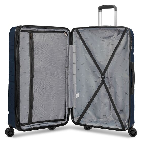 d&n Travel Line 4300-Plus 4 ruote Carrello L 76 cm con piega di espansione