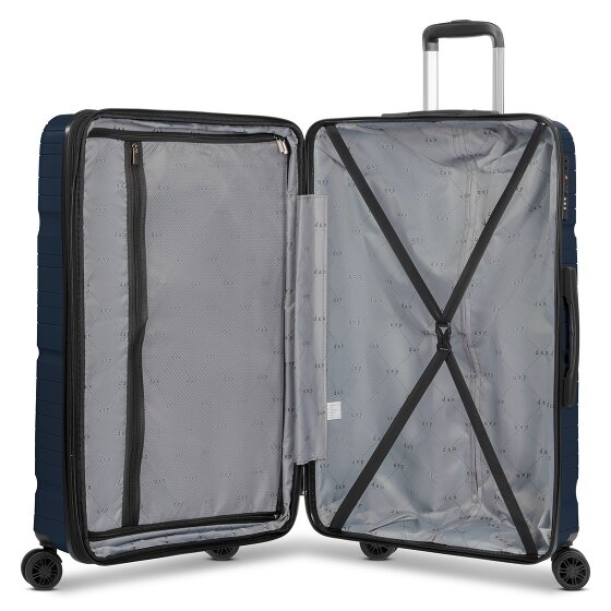 d&n Travel Line 4300-Plus 4 ruote Carrello L 76 cm con piega di espansione