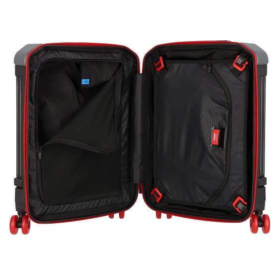 Piquadro Piquadro x Ducati 4 ruote Carrello della cabina 55 cm Piquadro Piquadro x Ducati 4 ruote Carrello della cabina 55 cm