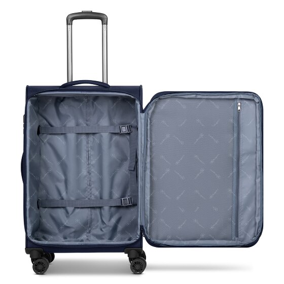 bugatti Valencia Soft 4 ruote Set di valigie 3 pezzi con piega di espansione