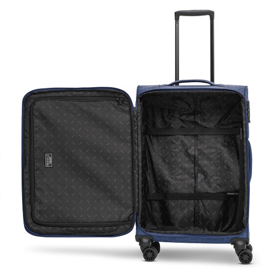 Redolz Essentials 12 THREE SET 4 ruote Set di valigie 3 pezzi con piega di espansione