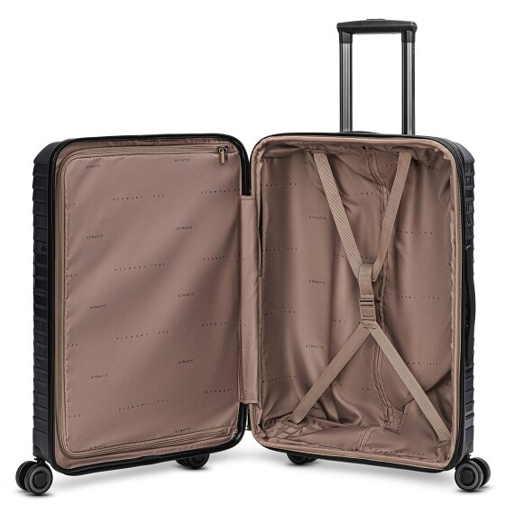 Stratic Shine 4 ruote Set di valigie 3 pezzi con piega di espansione