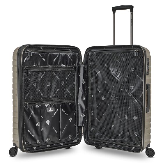 Pactastic Collection 04 THE MEDIUM + 4 ruote Carrello M 66 cm con piega di espansione
