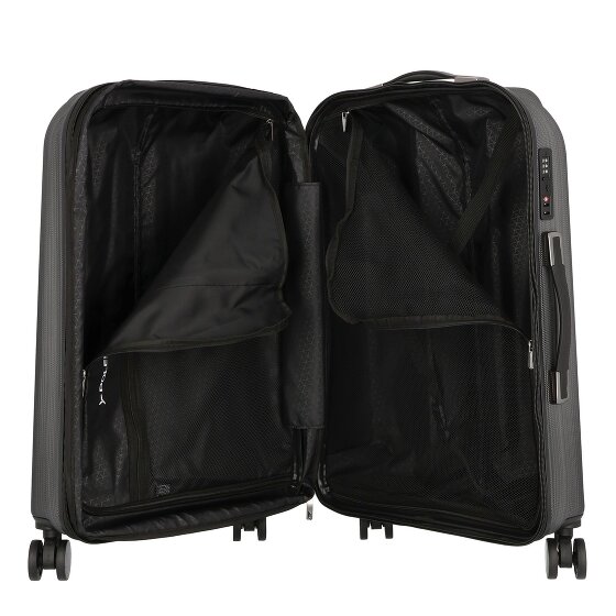 Polestream Moonrock 4 ruote Set di valigie 3 pezzi con piega di espansione