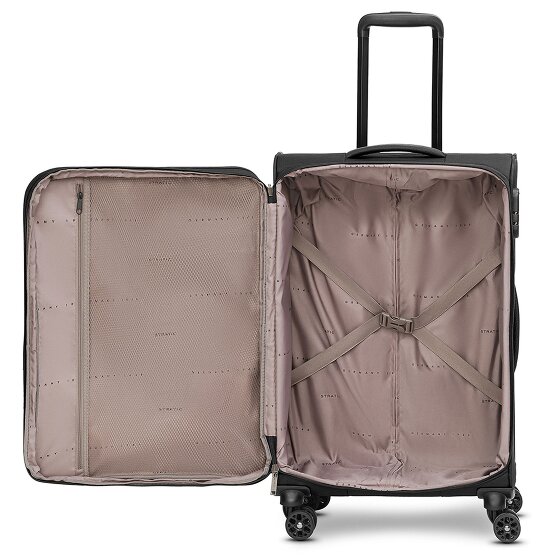 Stratic taska set di valigie a 4 ruote 3 pezzi con piega elastica