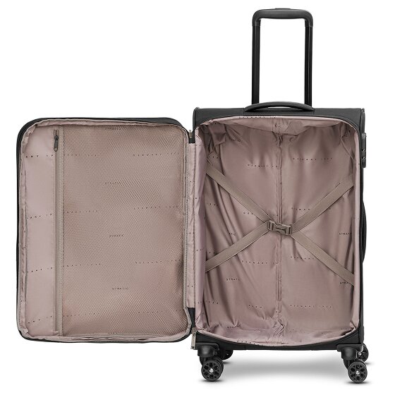 Stratic taska set di valigie a 4 ruote 3 pezzi con piega elastica