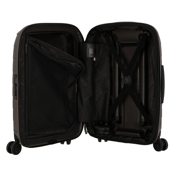 Samsonite Attrix 4 ruote Carrello della cabina 55 cm con piega di espansione