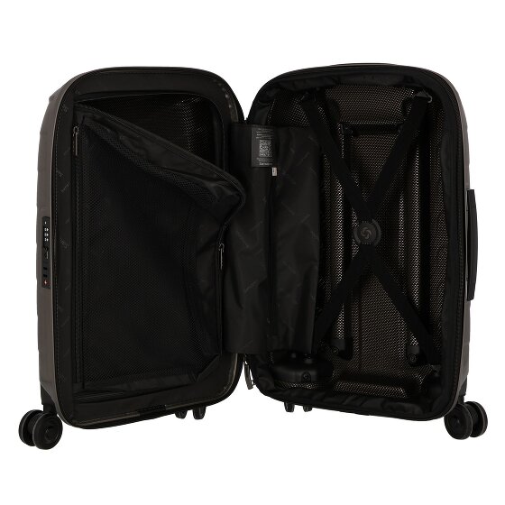 Samsonite Attrix 4 ruote Carrello della cabina 55 cm con piega di espansione