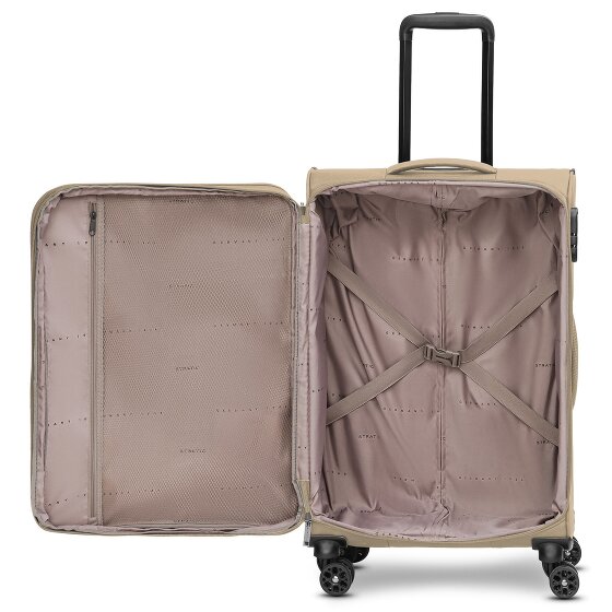 Stratic taska Trolley a 4 ruote M 65 cm con piega a espansione
