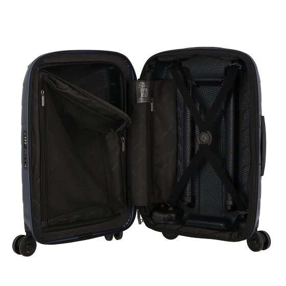 Samsonite Attrix 4 ruote Carrello della cabina 55 cm con piega di espansione