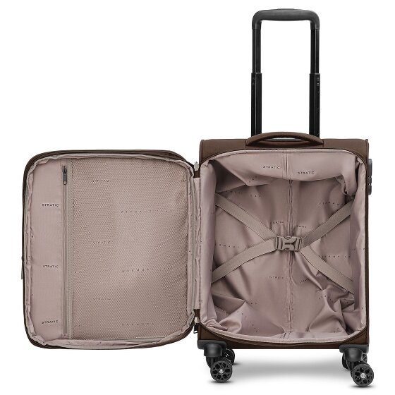 Stratic taska Trolley cabina a 4 ruote S 55 cm con piega a espansione