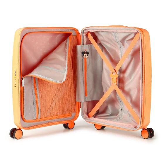 American Tourister Mickey Magic 4 ruote Carrello della cabina 55 cm con piega di espansione
