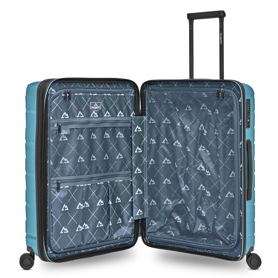 Bergpfeil Trolley da viaggio a 4 ruote M 66 cm con piega ad espansione