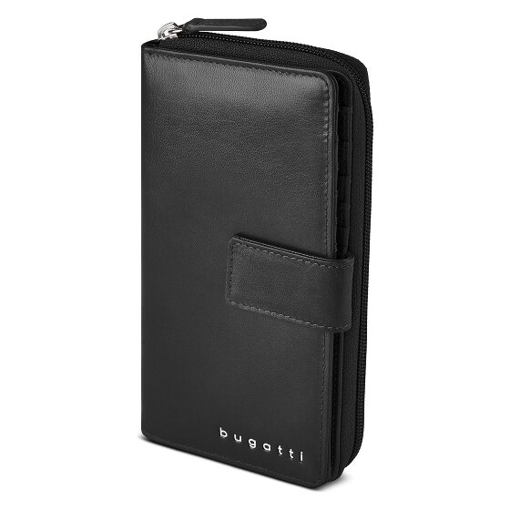 bugatti Valencia Portafoglio Protezione RFID Vera Pelle 19 cm
